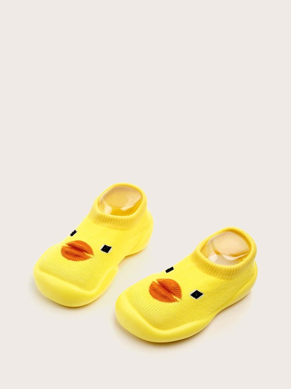 

Toddler Girls Duck Design Sock Sneakers, Yellow