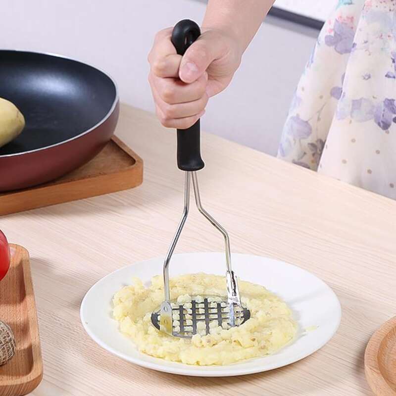 

Stainless Steel Potato Masher, Silver
