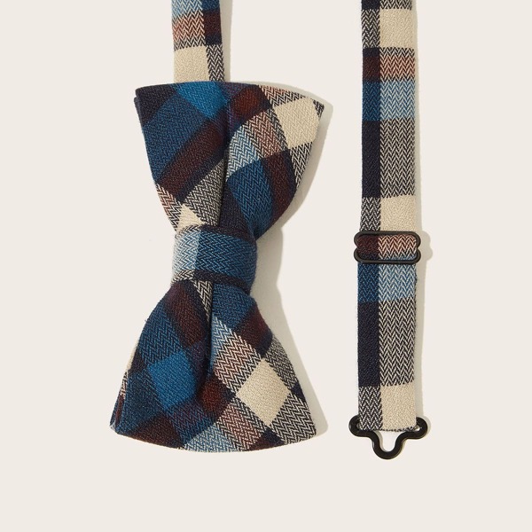 

Men Plaid Pattern Bow Tie, Multicolor