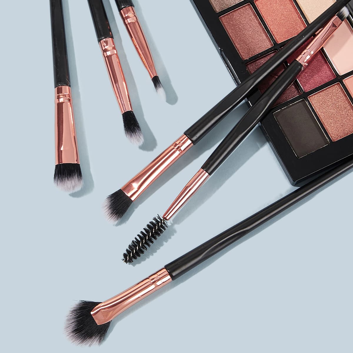 

6pcs Duo Brow Brush Set, Multicolor