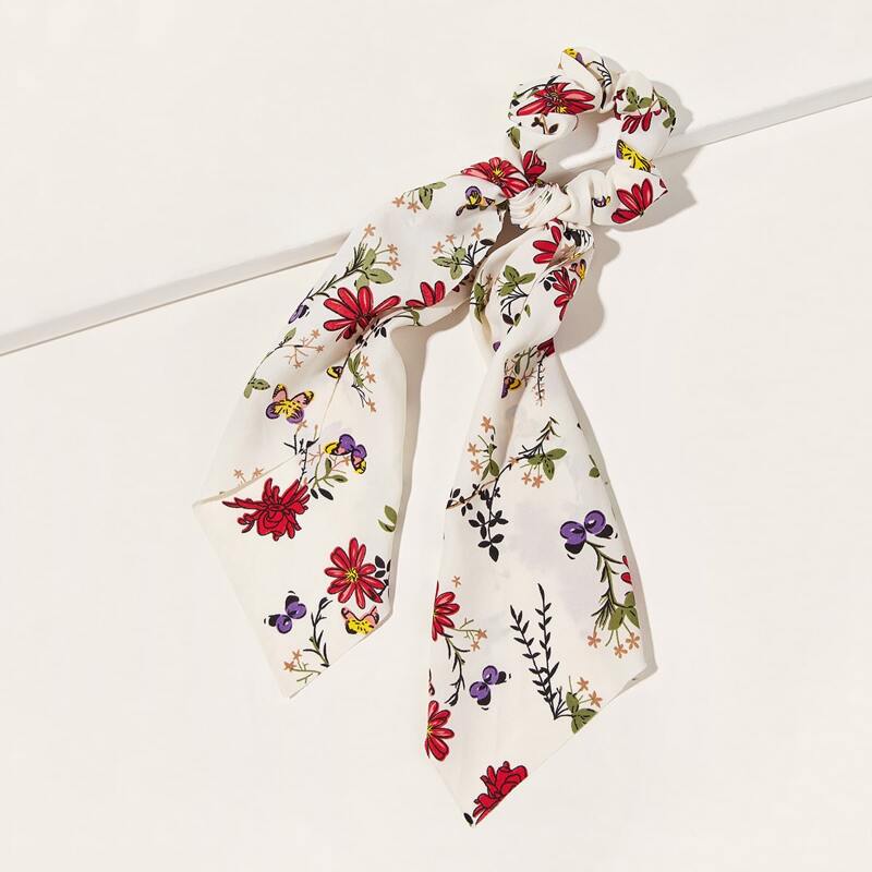 

Ditsy Floral Pattern Scrunchie Scarf, Multicolor
