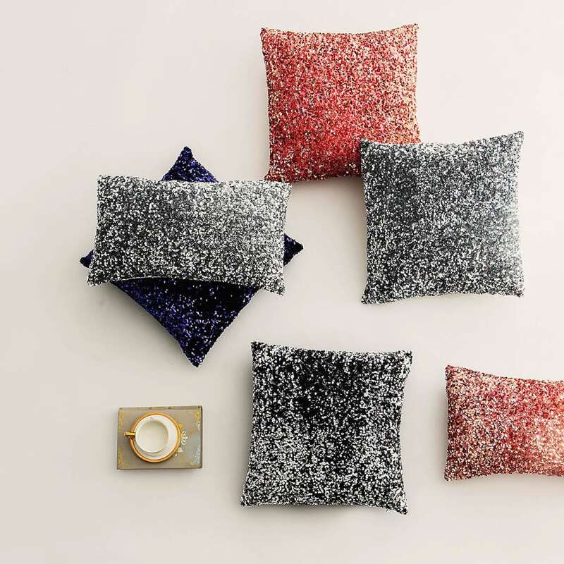 

1pc Sequin Cushion Cover Without Filler, Multicolor
