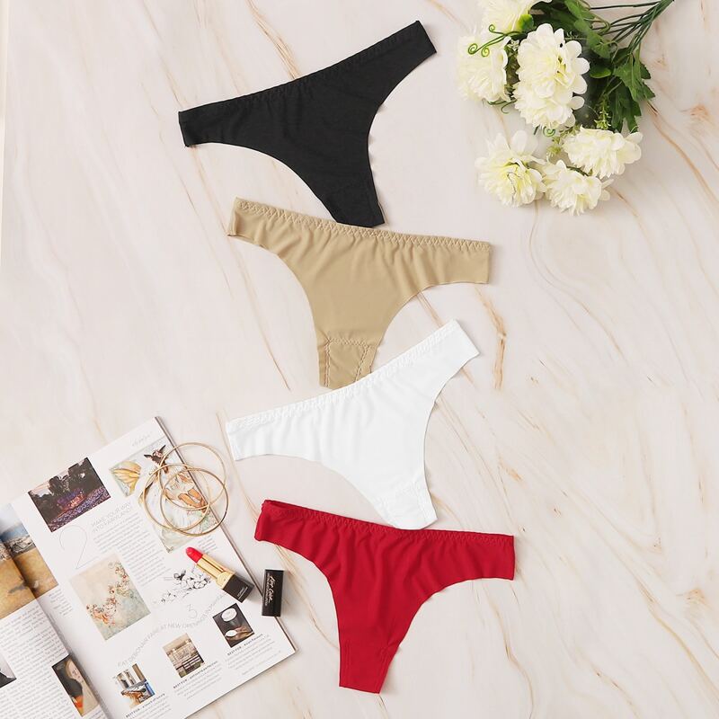 

4pack Solid Panty Set, Multicolor
