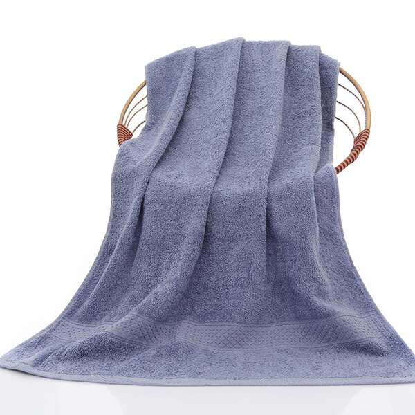 

1pc Solid Bath Towel, Multicolor