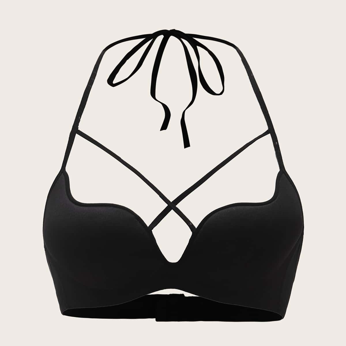 

Criss Cross Bra, Black