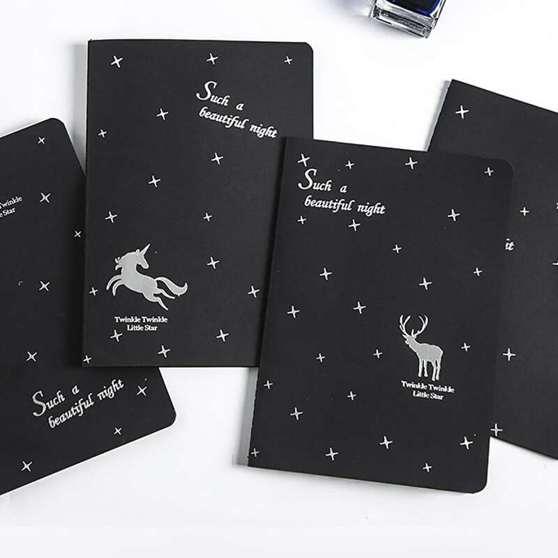 

1pack Random Graffiti Soft Cover Black Paper Sketch Book