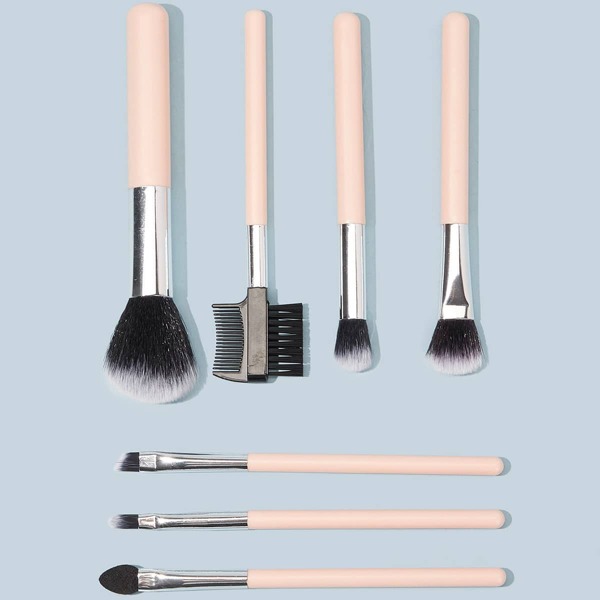 

7pcs Flat Makeup Brushes Set, Multicolor