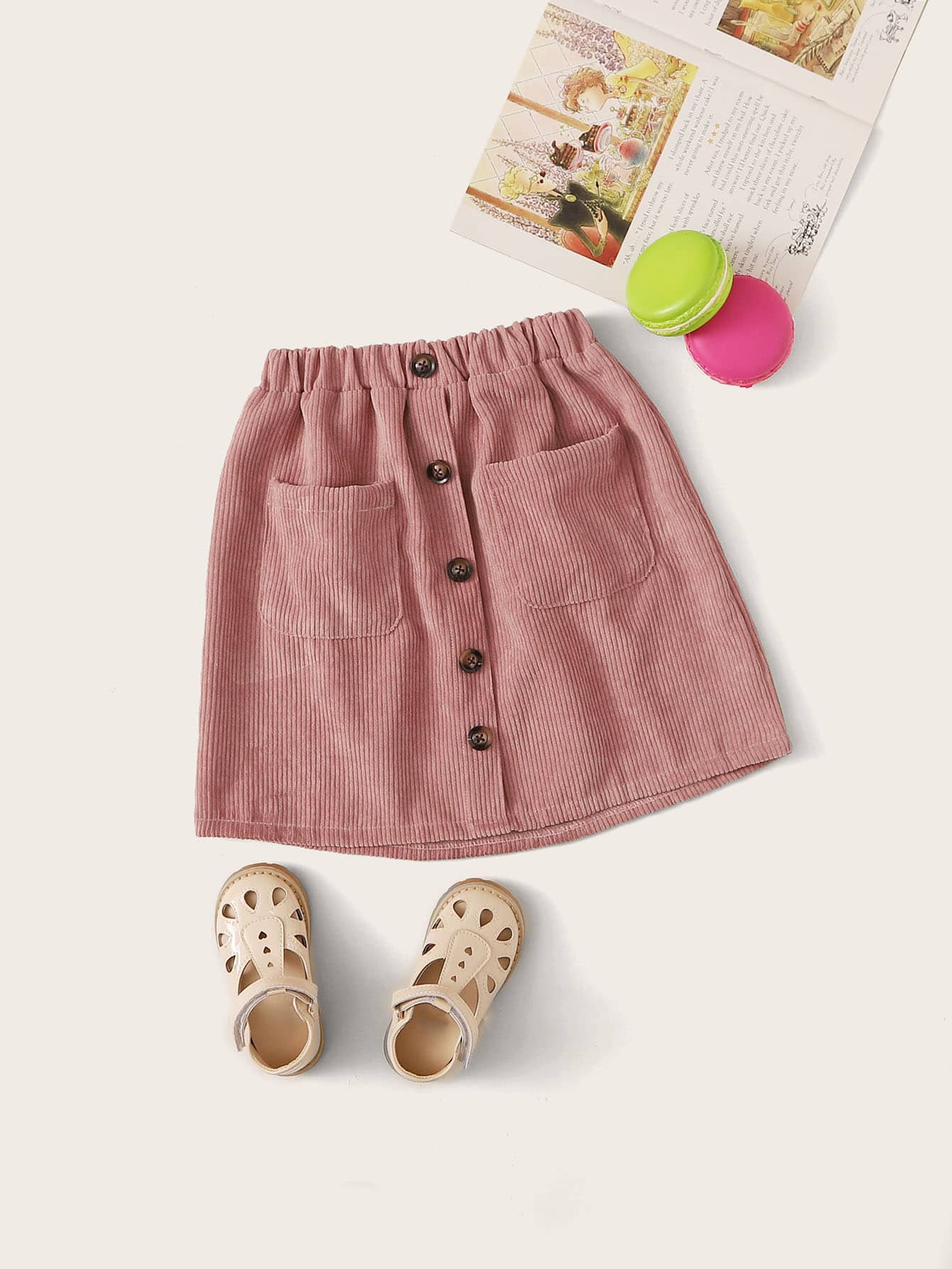 saia infantil rosa