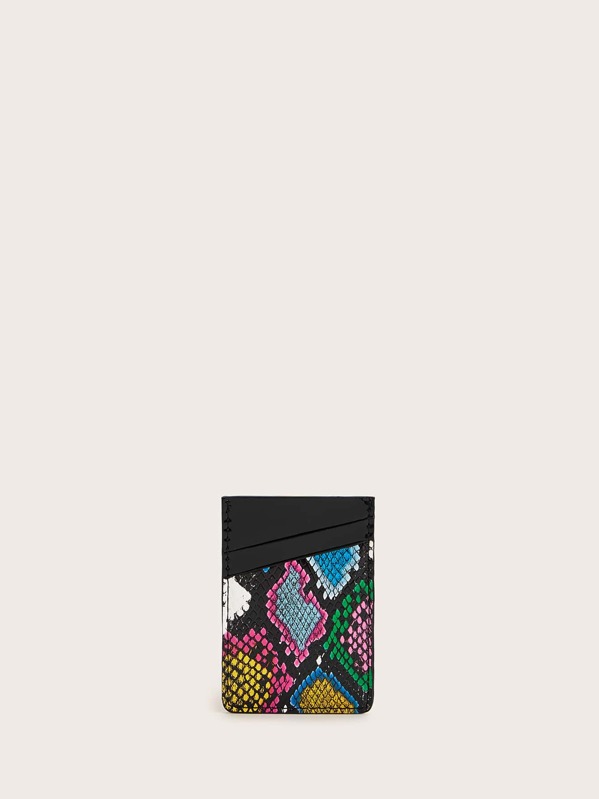 

Snakeskin Card Case, Multicolor