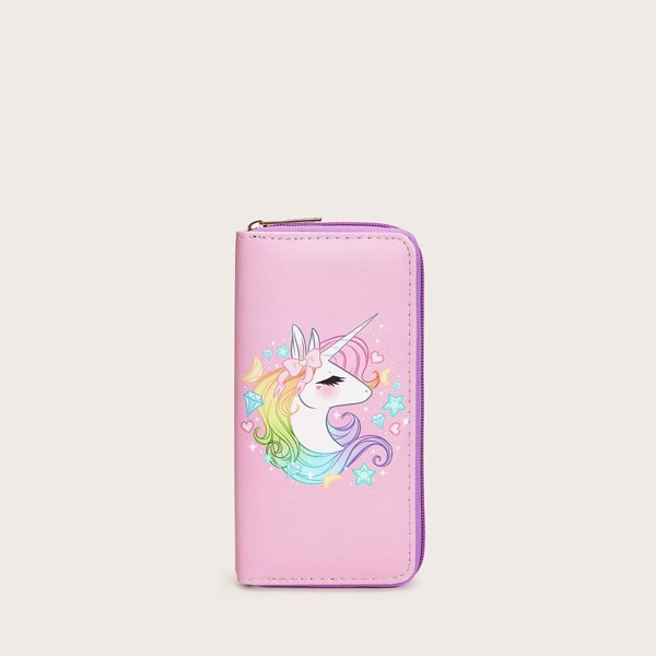 

Unicorn Graphic Purse, Pink