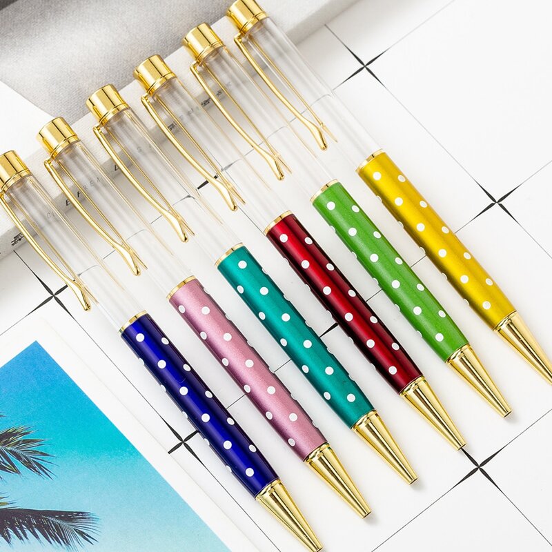 

2pcs Random Polka Dot Empty Pen Tube
