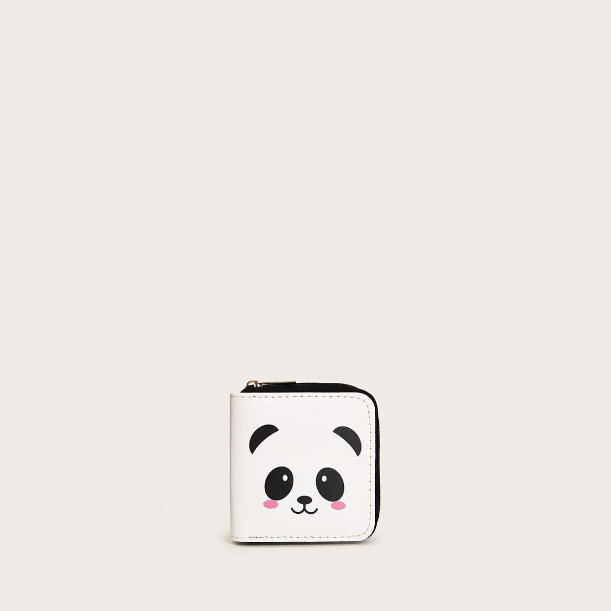 

Cartoon Graphic Purse, White