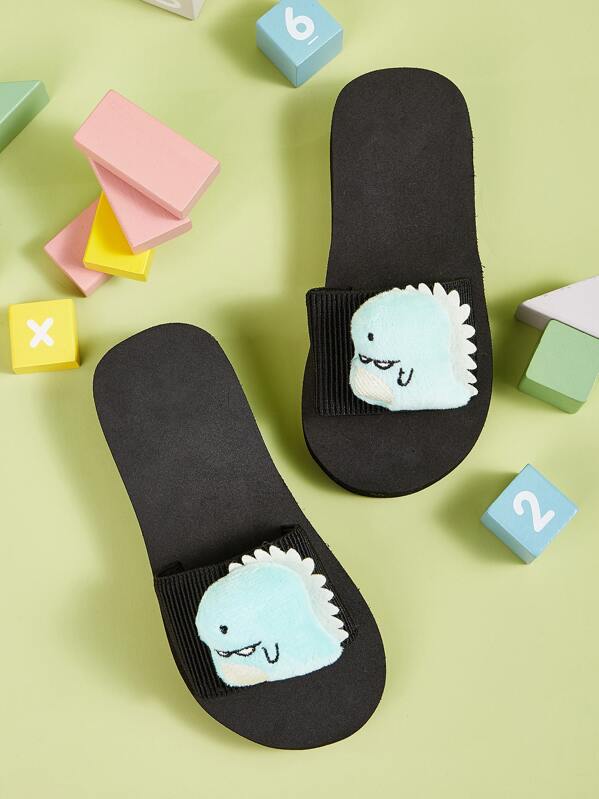 

Girls Dinosaur Patch Decor Sliders, Green
