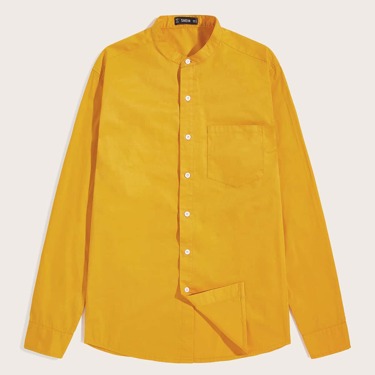 

Guys Pocket Patched Shirt, Yellow