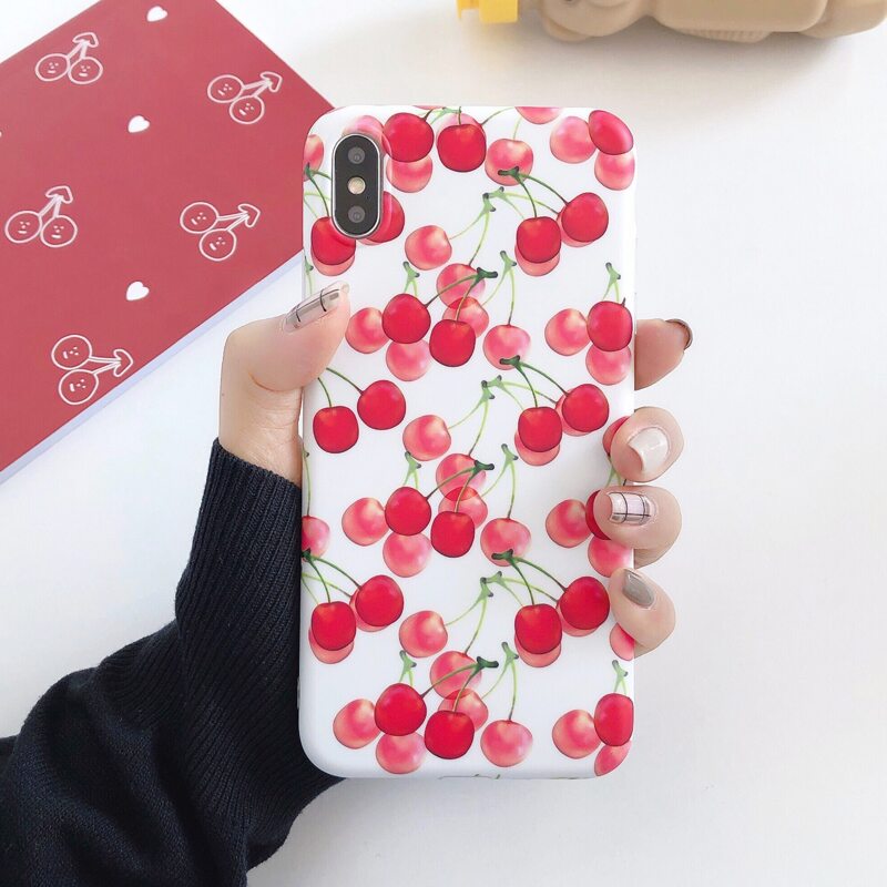 

1pc Cherry Pattern iPhone Case