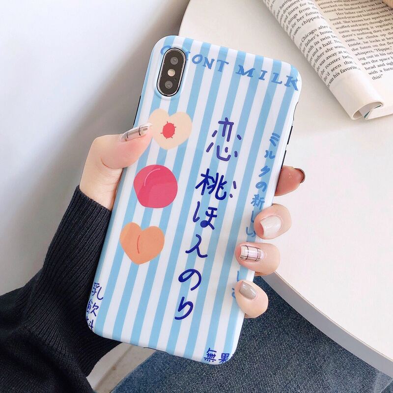 

1pc Mixed Print Stripe iPhone Case