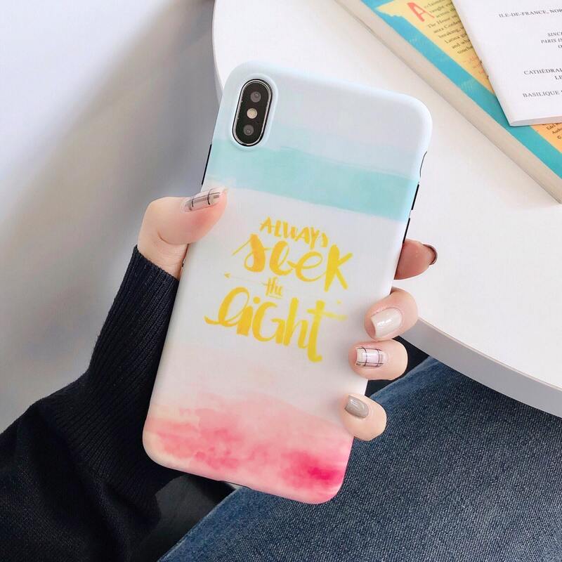 

1pc Letter Graphic Gradient iPhone Case