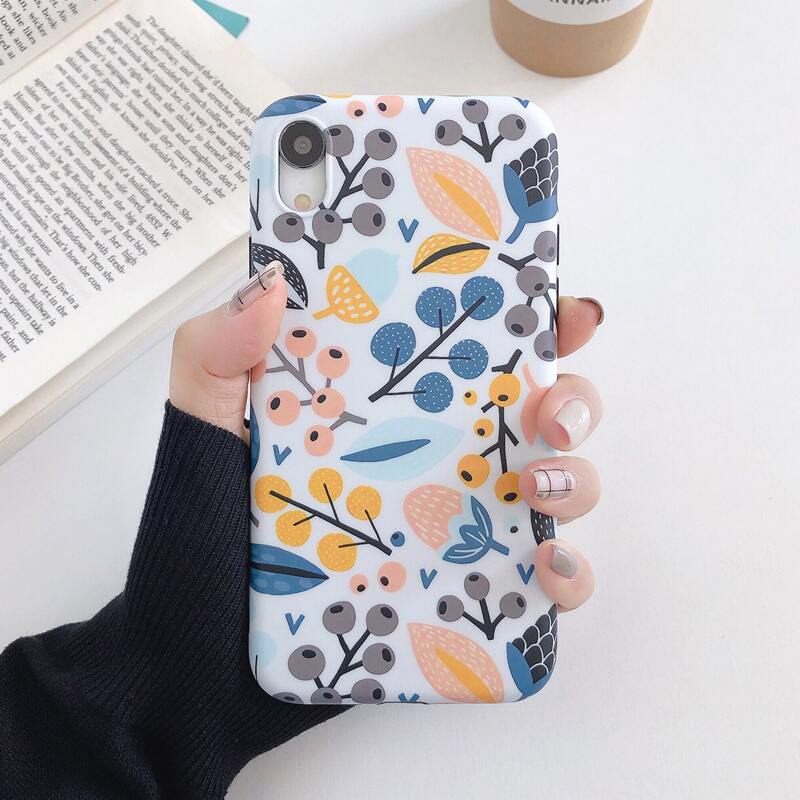 

1pc Plant Print iPhone Case