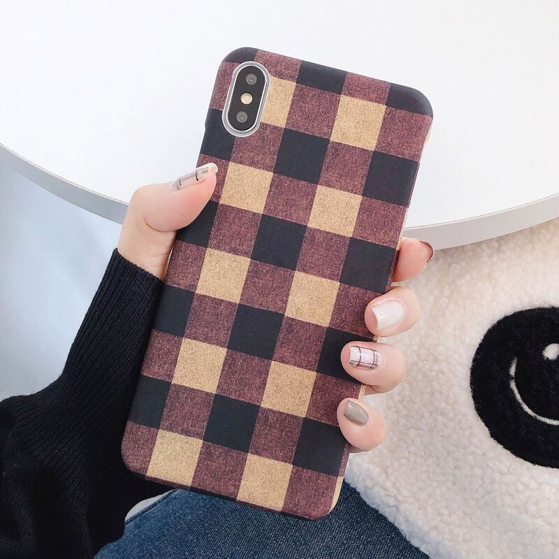 

1pc Buffalo Plaid Pattern iPhone Case