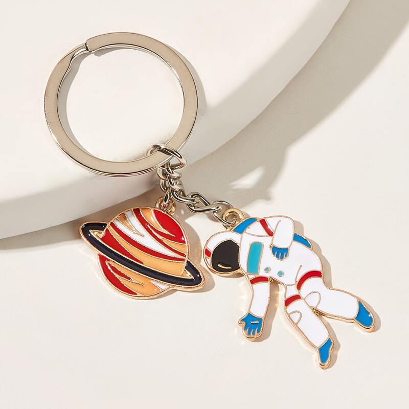 

Astronaut Charm Keychain, Multicolor