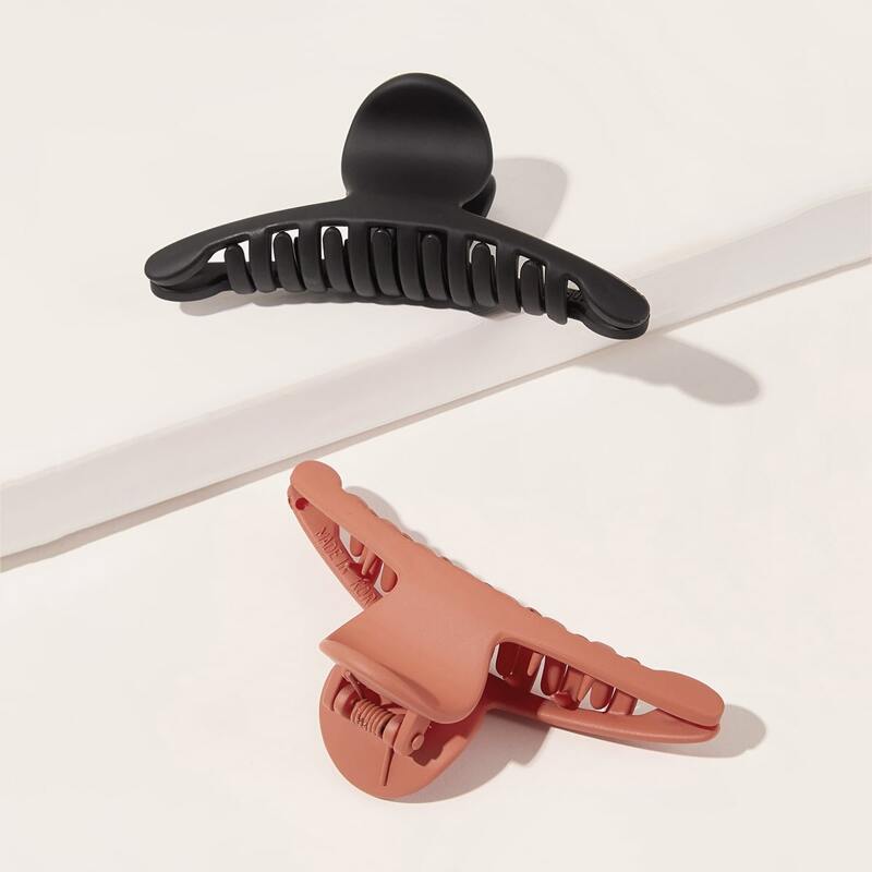 

2pcs Simple Hair Claw, Multicolor