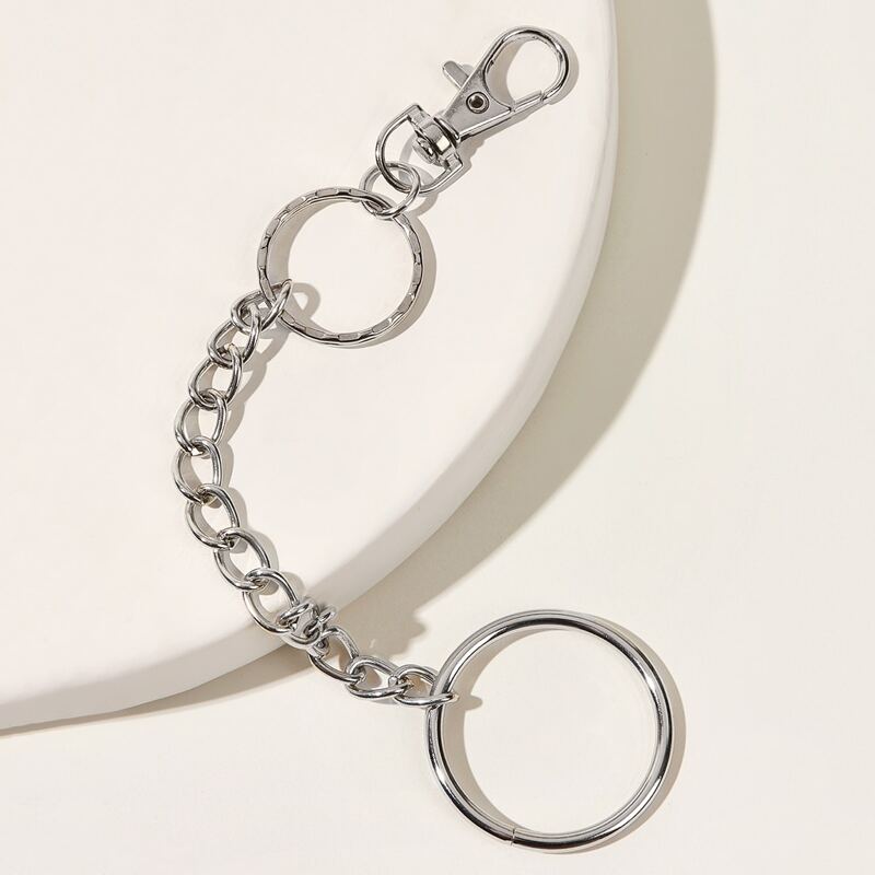 

Ring Decor Chain Belt, Silver