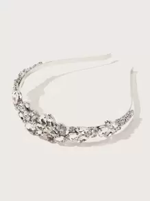 SHEIN Belle Rhinestone Decor Hair Hoop Elegant Headbands Hairband