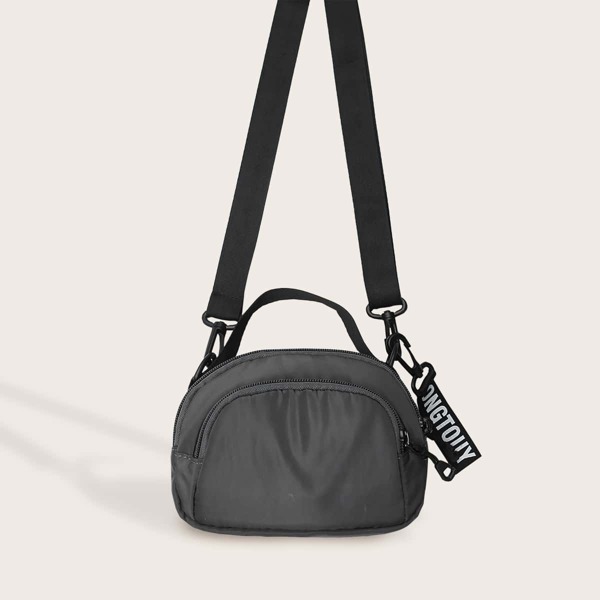 

Men Pocket Front Crossbody Bag, Grey