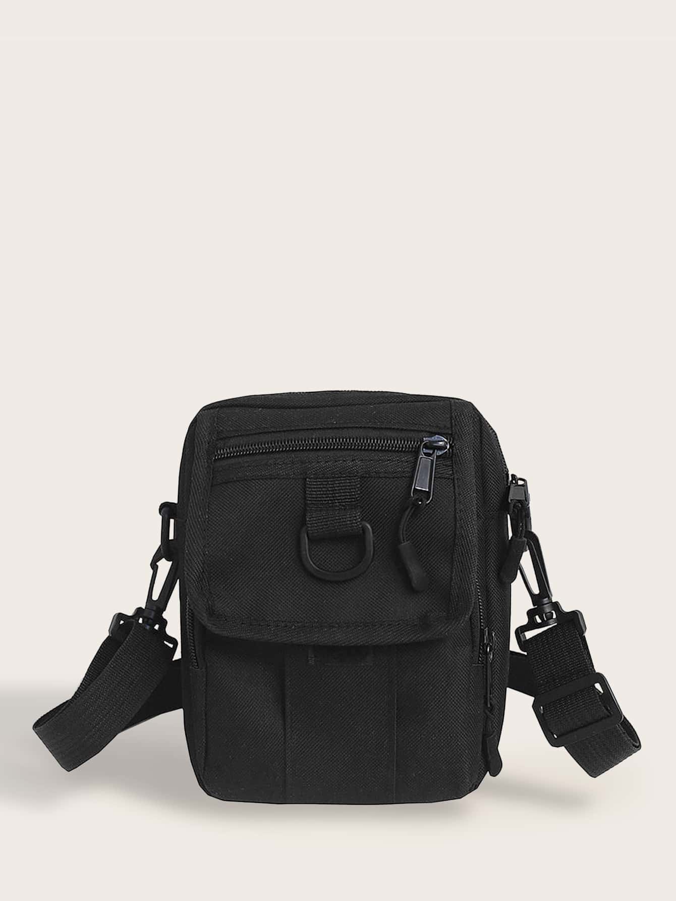 Bolsa bandolera de hombres con cremallera delantera Bolsa bandolera de hombres con cremallera delantera
