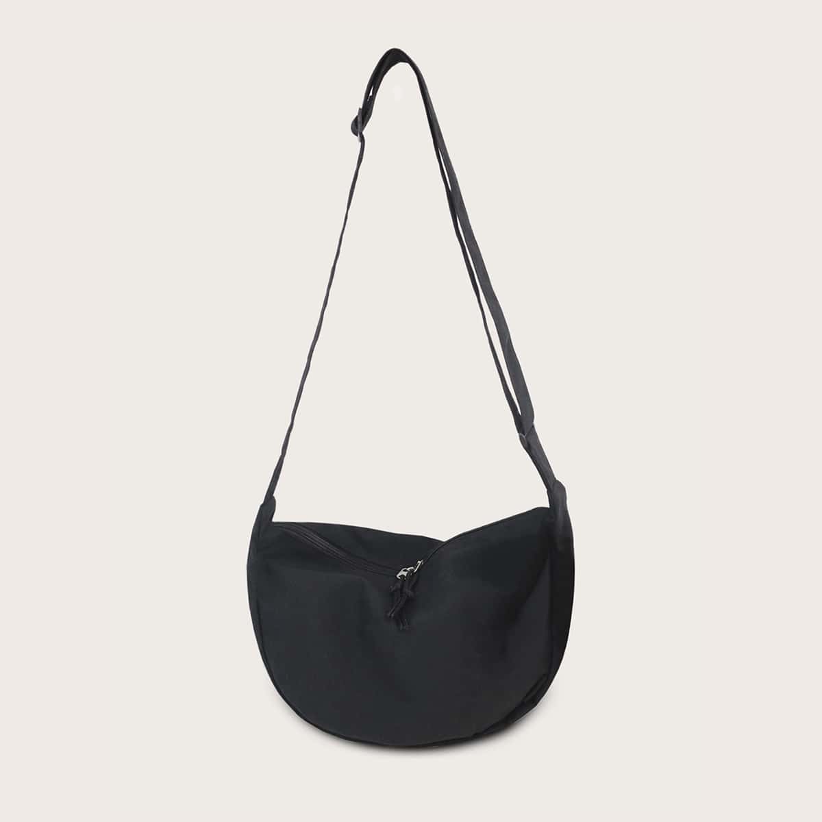 

Guys Minimalist Crossbody Bag, Black