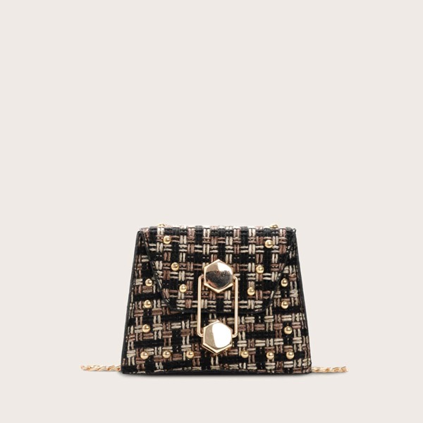 

Girls Studded Decor Chain Bag, Multicolor