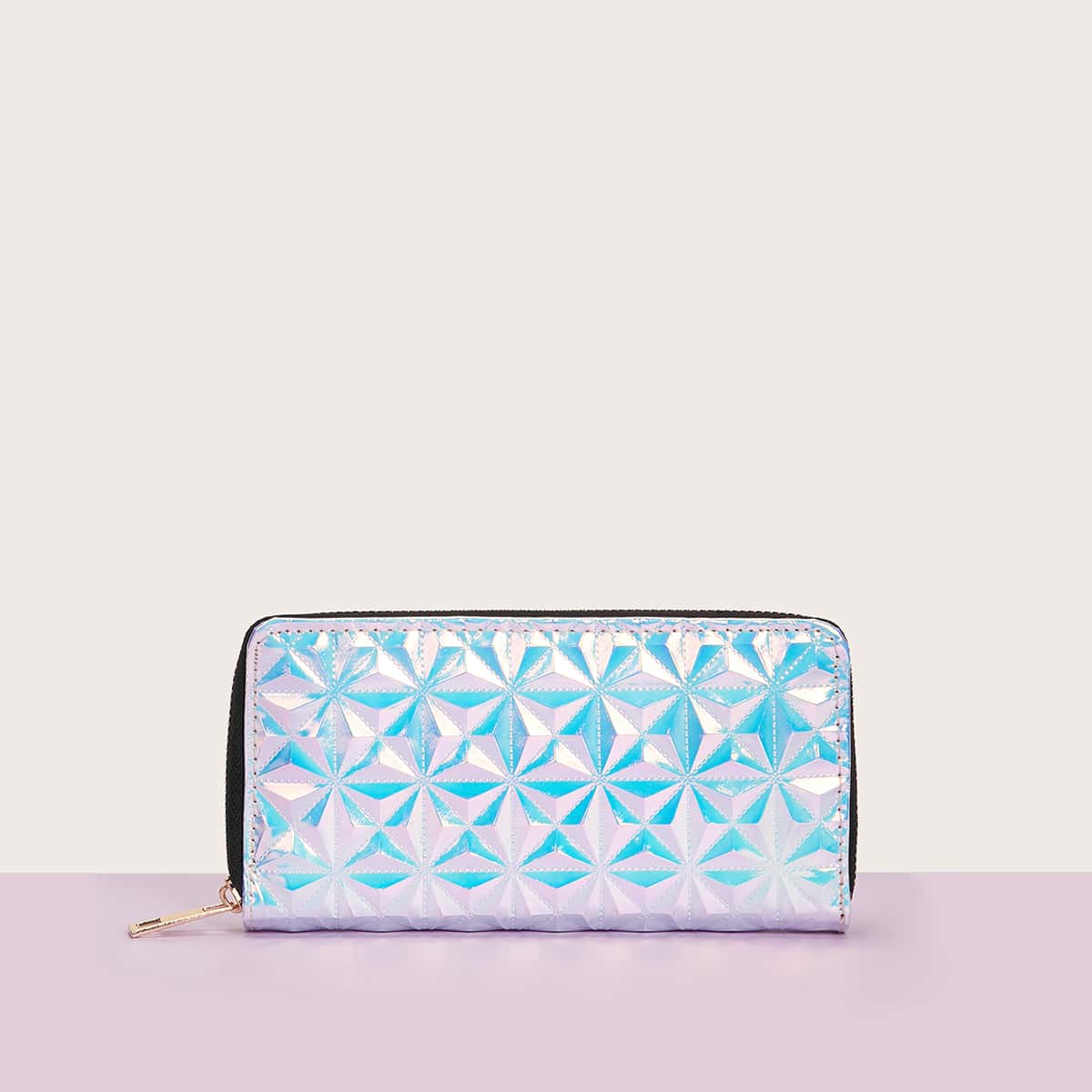 

Geometric Design Holographic Purse, Multicolor