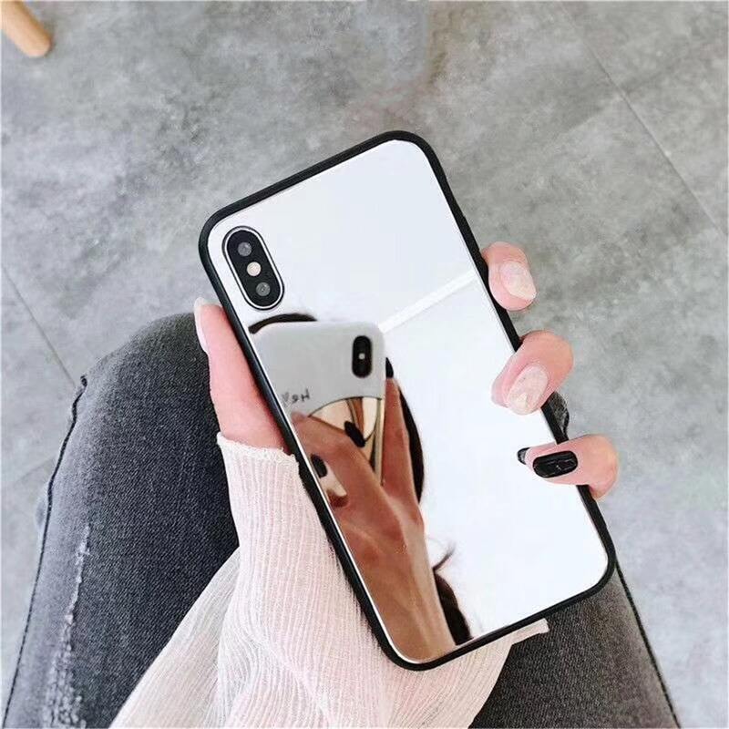 

1pc Mirror iPhone Case, White
