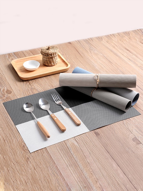 

1pc Colorblock Braided Placemat