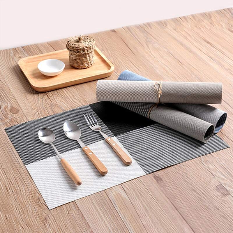 

1pc Colorblock Braided Placemat