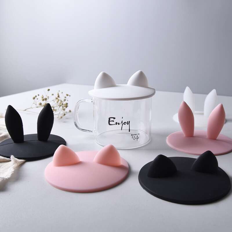 

1pc Ear Decor Silica gel Cup Lid, Multicolor