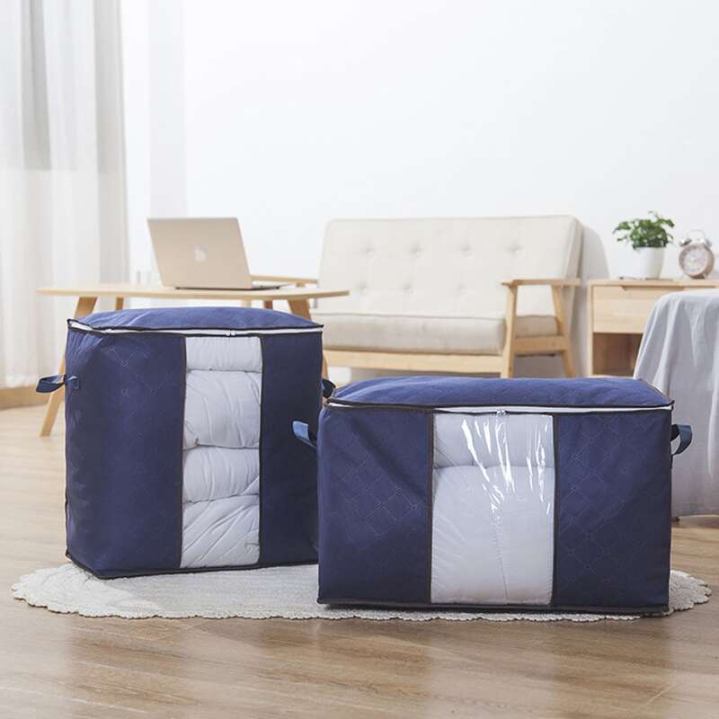

1pc Quilt Storage Bag, Navy