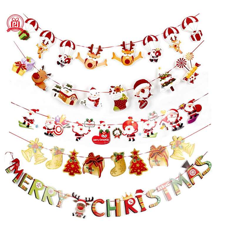 

1pc Christmas Decorative Banner, Multicolor