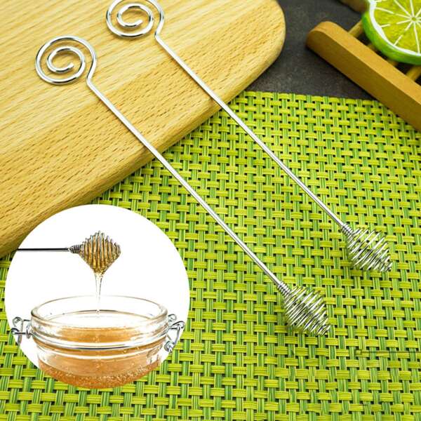 

1pc Stainless Steel Honey Blender