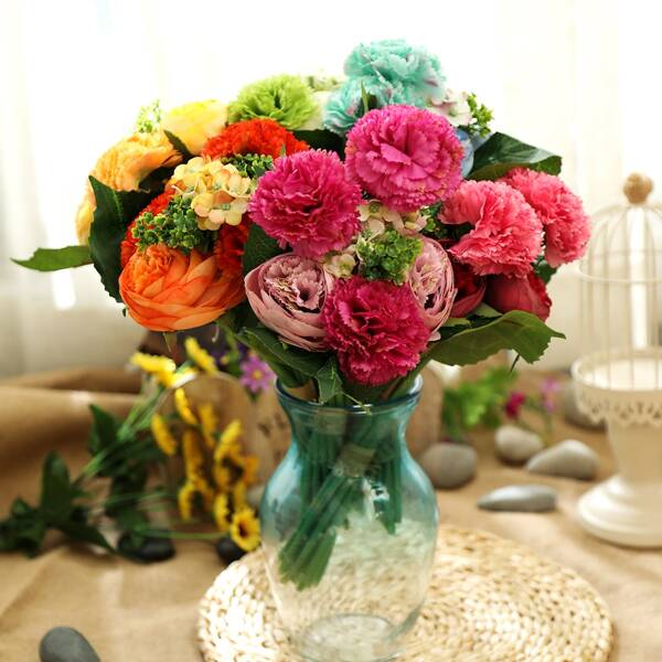 

1bundle Artificial Flower With 6pcs Head