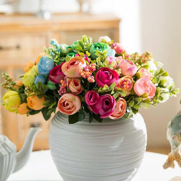 

1bundle Artificial Flower With 10pcs Head