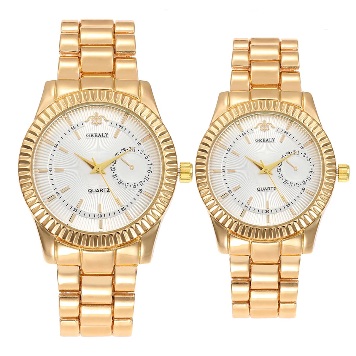 

2pcs Pointer Couple Watch