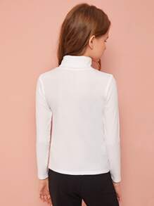 SHEIN Top din tricot cu coaste pentru fete Tween