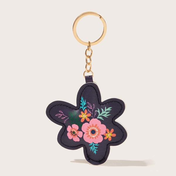 

Flower Charm Keychain, Multicolor