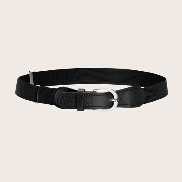 

Toddler Kids Solid Buckle Belt, Black