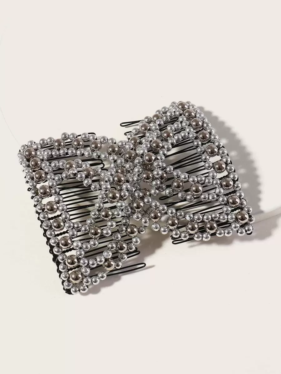 串珠发梳 优雅发夹 爪夹 发夹 发夹
