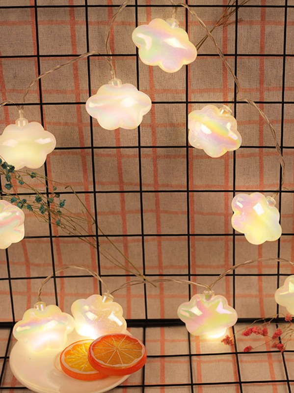 

10pcs Festoon Cloud Bulb String Light, Multicolor