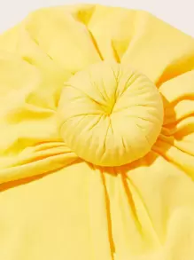 Sombrero turbante de bebé unicolor 3 piezas - Multicolor - Ver 3