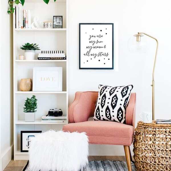 

Slogan & Star Wall Art Print Without Frame