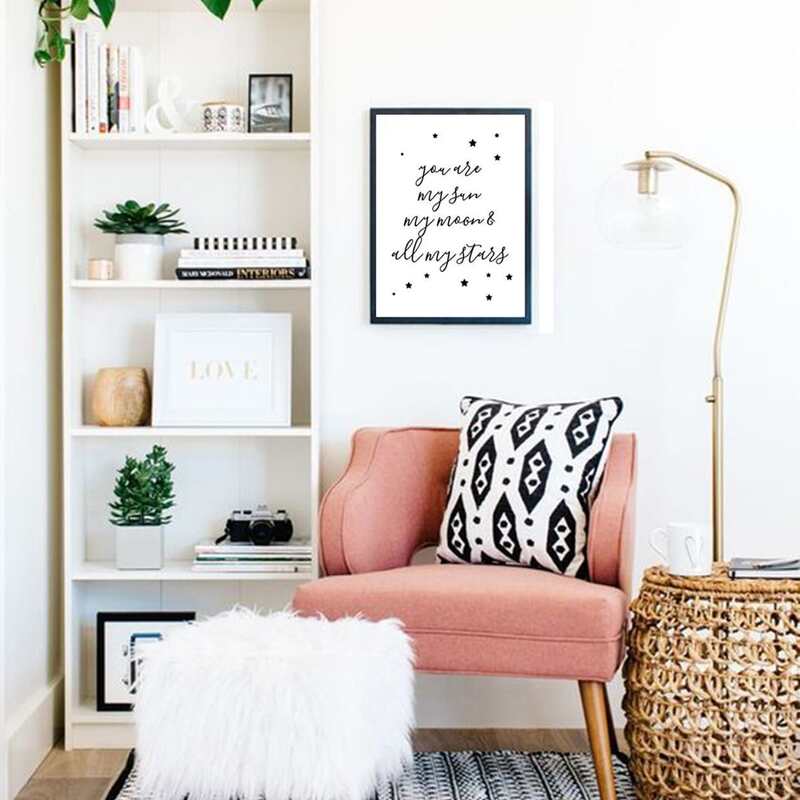 

Slogan & Star Wall Art Print Without Frame